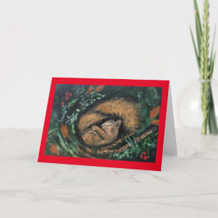 Sleepyhead Squirrel Card