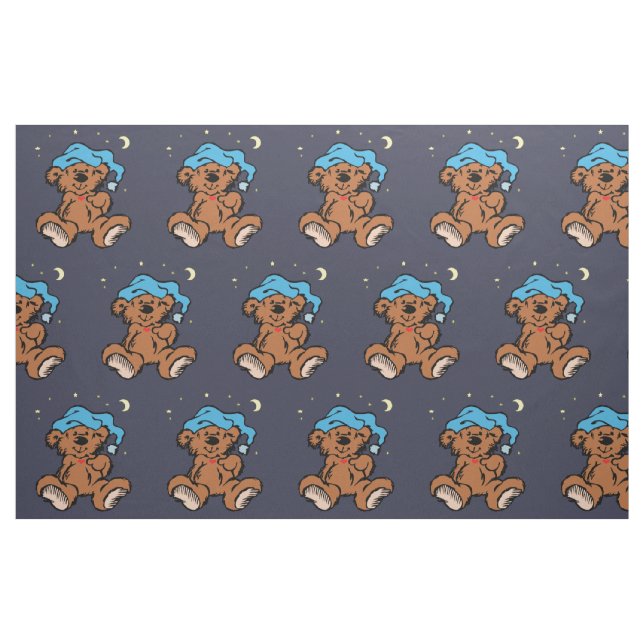 Sleepytime Teddy Bear Fabric (Fat Quarter)