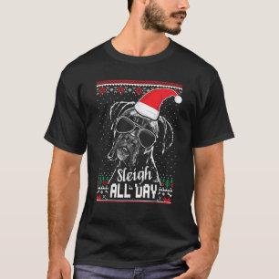Sleigh all Day Funny Boxer Dog Christmas for Men T-Shirt