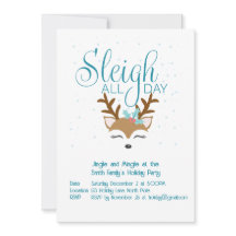 Sleigh All Day Holiday Party Invite