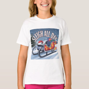 Sleigh All Day: Santa’s Turbo Ride T-Shirt