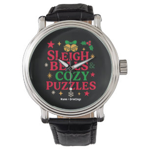 Sleigh Bells & Cozy Puzzles Festive Holiday Gift Watch