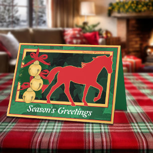 Sleigh Bells Tennessee Walking Horse Christmas Holiday Card
