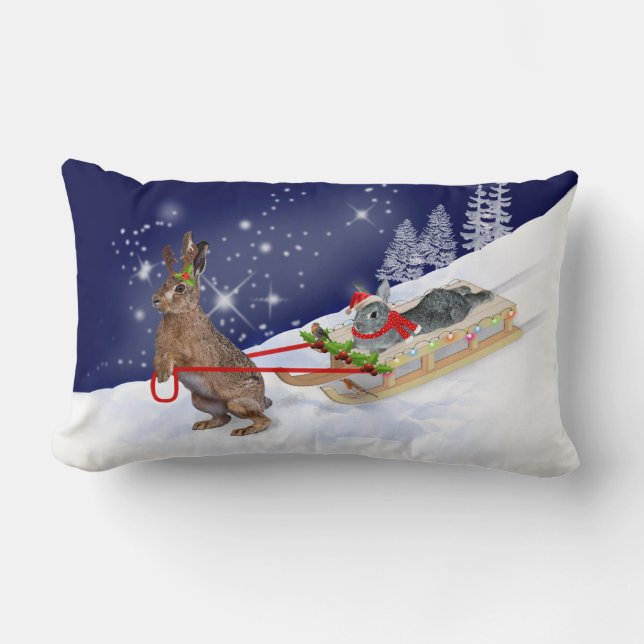 Sleigh Ride Accent Pillow (Front)
