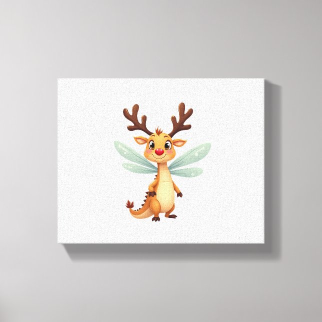 Sleigh Ride Dragonfly Canvas Print (Front)