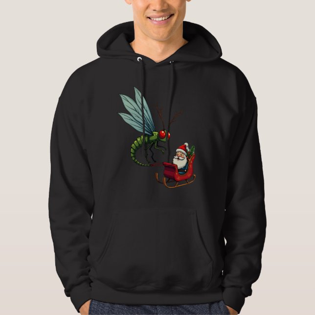 Sleigh Ride Dragonfly Hoodie (Front)