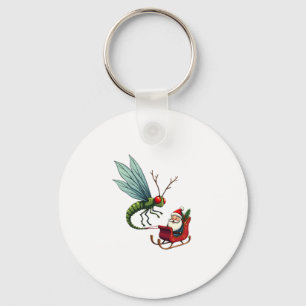Sleigh Ride Dragonfly Key Ring