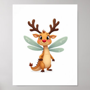 Sleigh Ride Dragonfly Poster