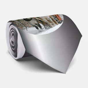 Sleigh Ride in the Snowy Forest Tie