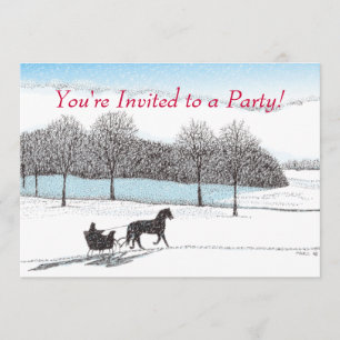 Sleigh Ride Invitation