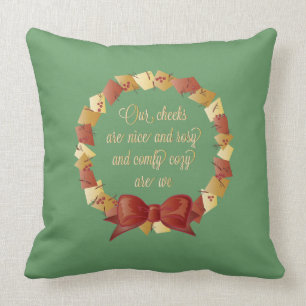Sleigh Ride Lyrics Design Cushion