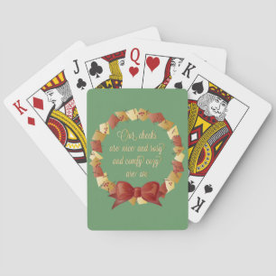 Sleigh Ride Lyrics Design Playing Cards