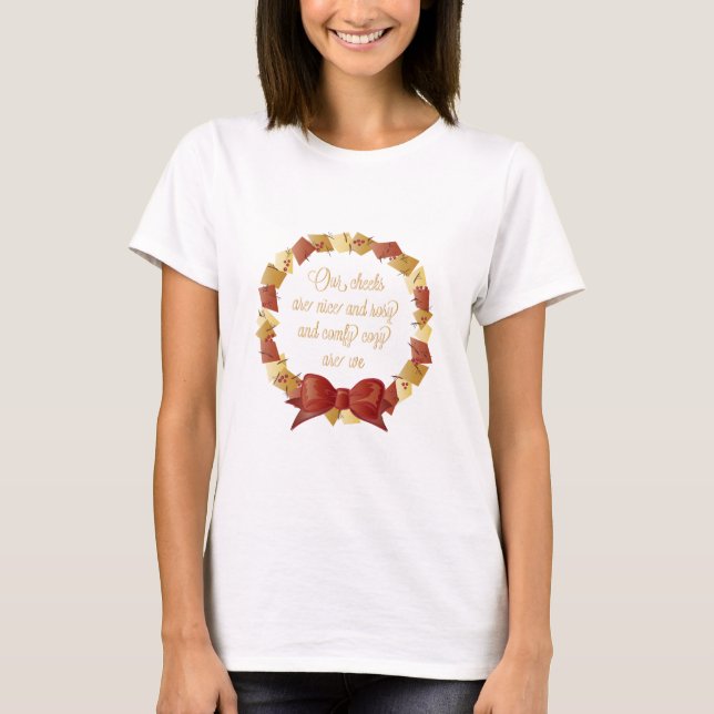 Sleigh Ride Lyrics Design T-Shirt (Front)