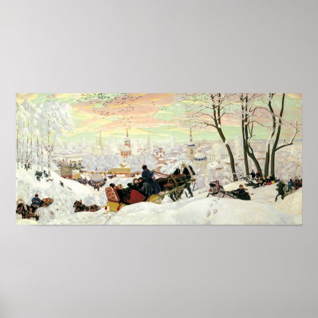 Sleigh Ride Painting Poster (Front)