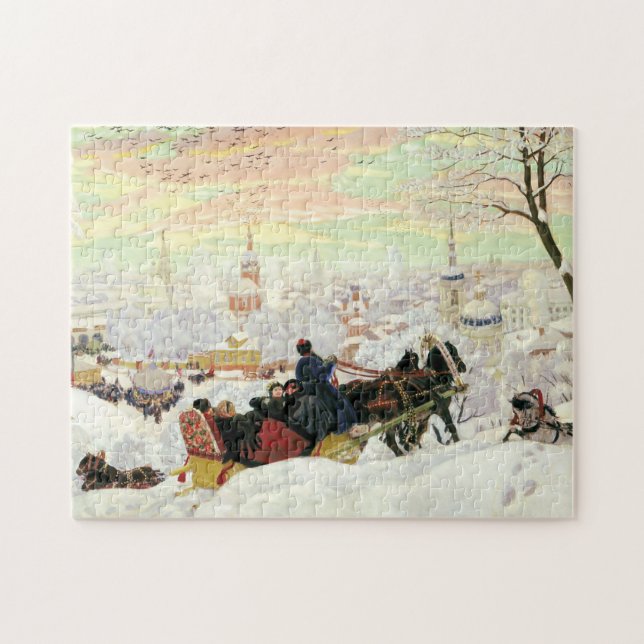 Sleigh Ride Painting Puzzle (Horizontal)