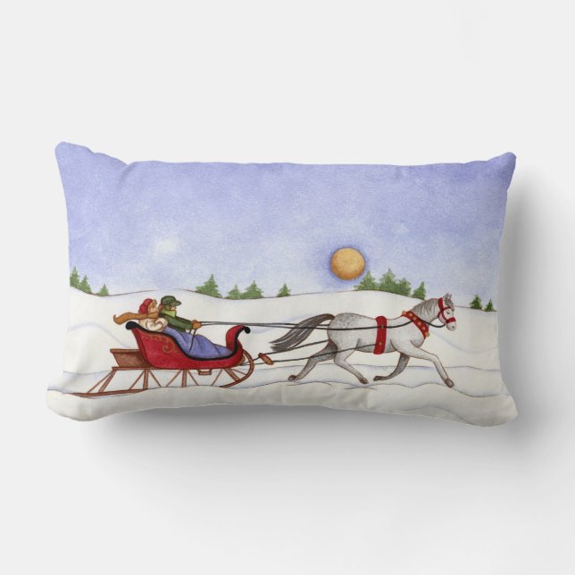 Sleigh Ride - Pillow (Front)