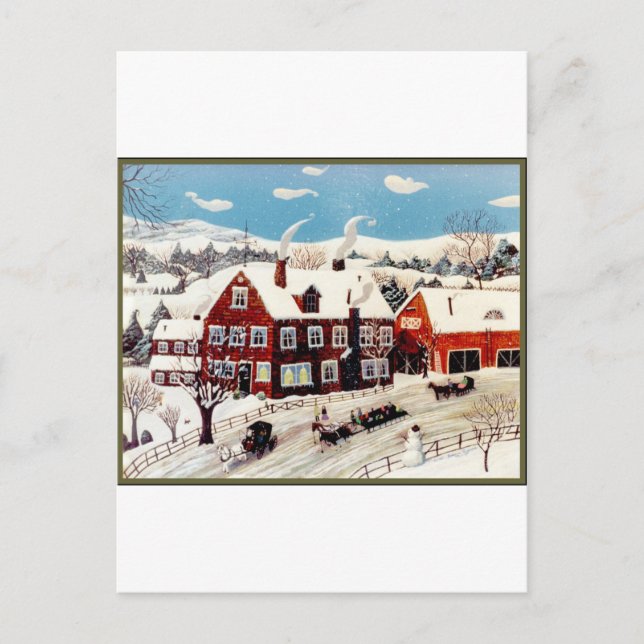 Sleigh Ride Postcard (Front)