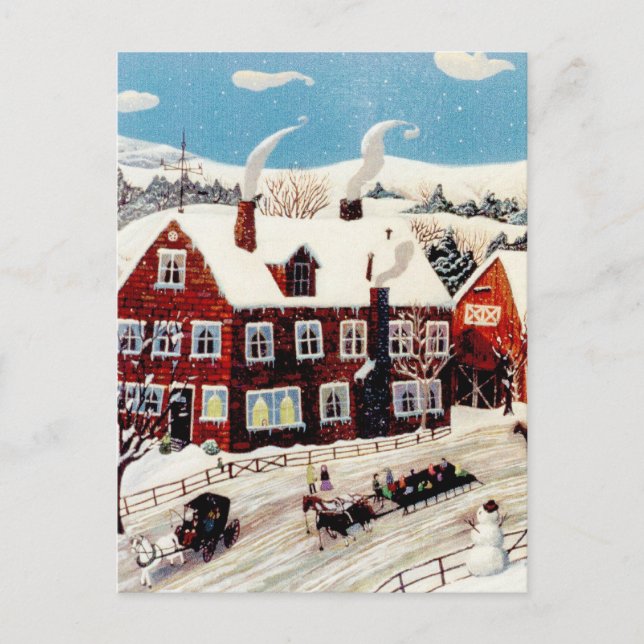 Sleigh Ride Postcard (Front)