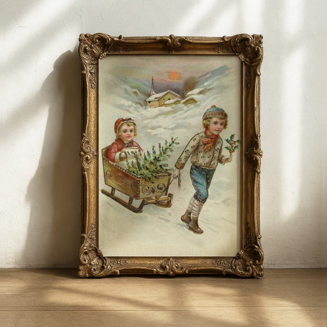 Sleigh Ride | Vintage Christmas Poster (Creator Uploaded)
