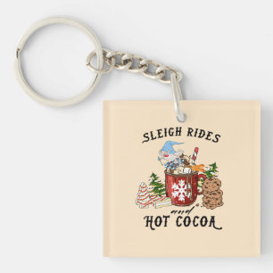 Sleigh Rides and Hot Cocoa – Scandinavian Gnome Key Ring