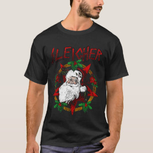 Sleigher Santa Claus Merry Xmas Rock T-Shirt
