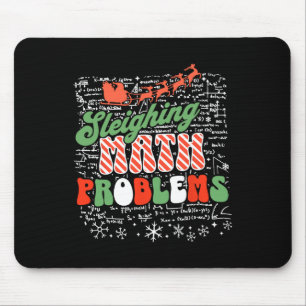 Sleighing Math Problem Math Teacher Christmas Mouse Pad