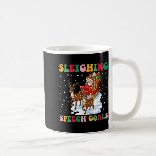 Sleighing Speech Goal Reindeer Christmas Speech Sl Coffee Mug