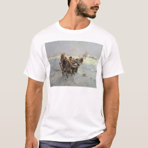 Sleighs in a Winter Landscape T-Shirt