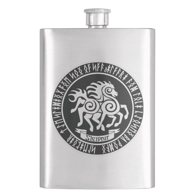 Sleipnir / Best Of All Horses  Hip Flask (Front)