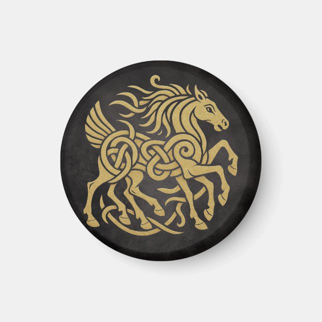 Sleipnir Eight-Legged Horse Norse Mythology Design Magnet (Front)