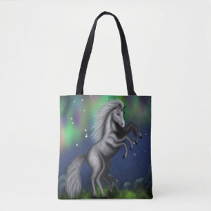 Sleipnir's Majesty: Odin's Eight-Legged Steed Tote Bag