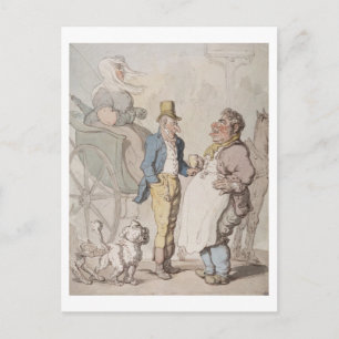 Slender Billy, Travellers taking refreshment (w/c Postcard