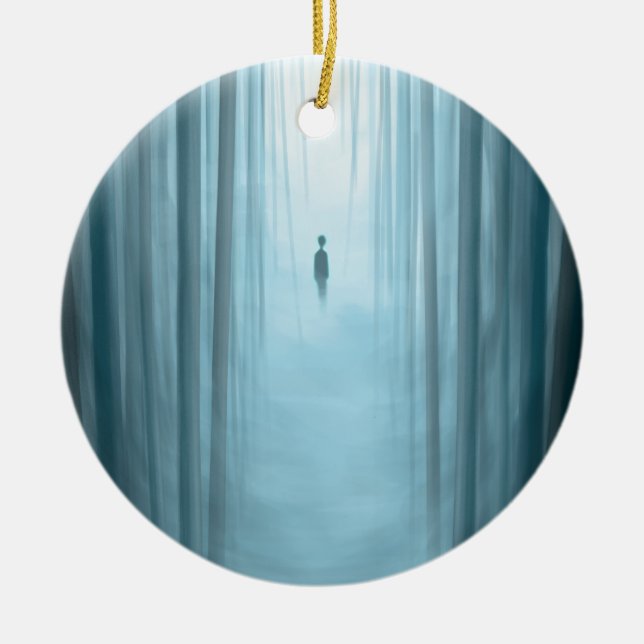 Slender.png Ceramic Tree Decoration (Front)