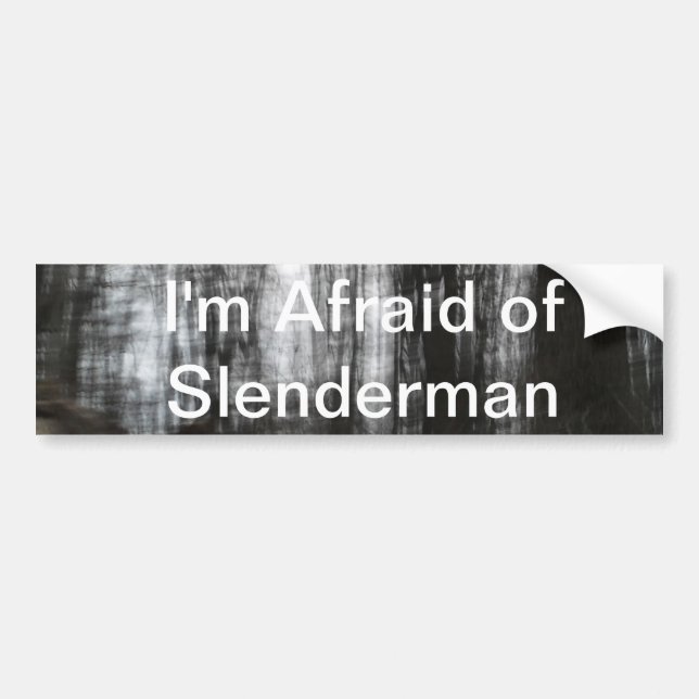 Slenderman Forest Bumper Sticker (Front)