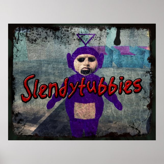 Slendytubbies - Design 1 Poster (Front)