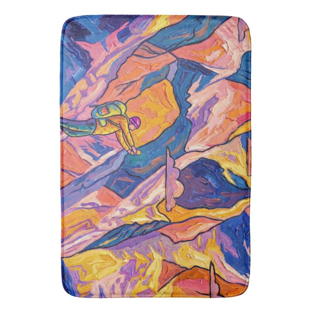 SLFIE IN THE HIMALAYAS BATH MAT (Front Vertical)