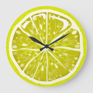 Slice Juicy Lime Round Wall Clock