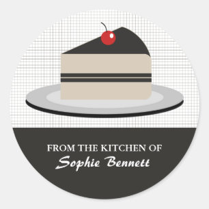 Slice of Cake Classic Round Sticker