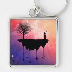 Slice of Earth Key Ring