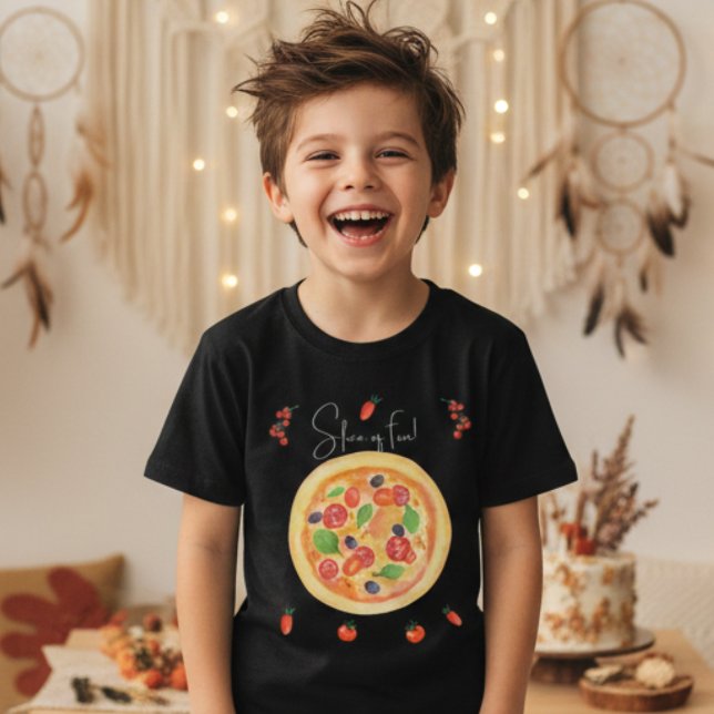 Slice of fun, fas food pizza birthday T-Shirt (Creator Uploaded)