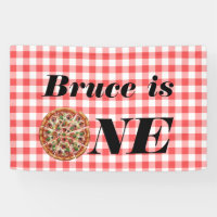 Slice of Fun, One Pizza 1st Birthday Backdrop