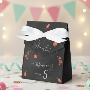 Slice of fun, pizza birthday favour box