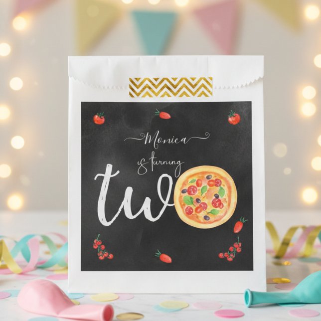 Slice of fun, second birthday favour bags (Creator Uploaded)