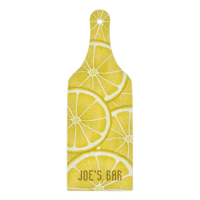 Slice of Lemon Glass Cutting Board (Front)