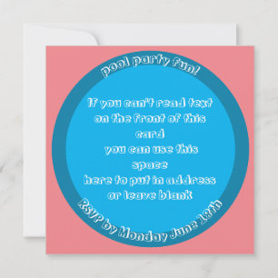 slice of lemon pool party invite