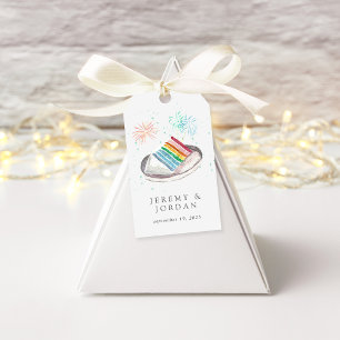 Slice of Love Personalised Couples Favour Gift Tags