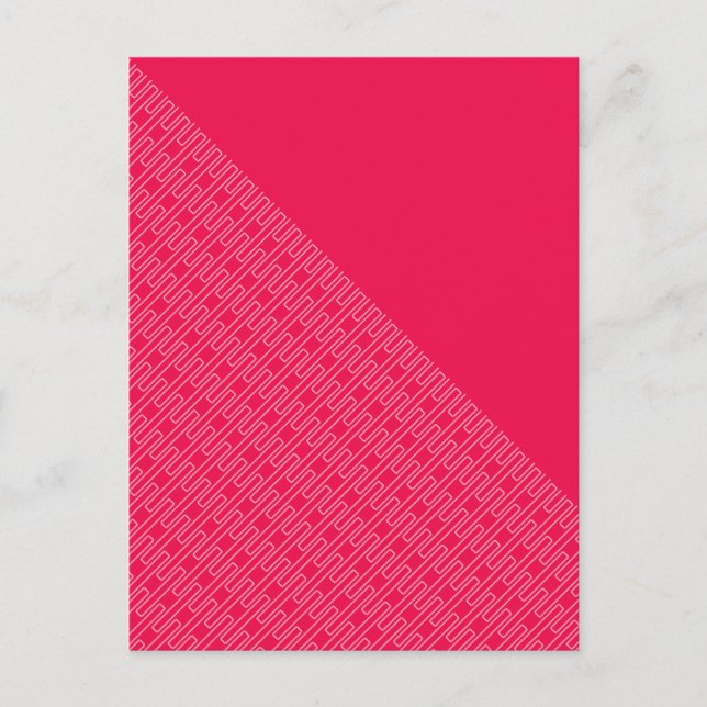 Slice of Red Abstract Design Postcard (Front)