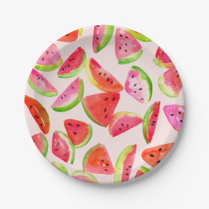 Slice of Summer Watermelon Paper Plates