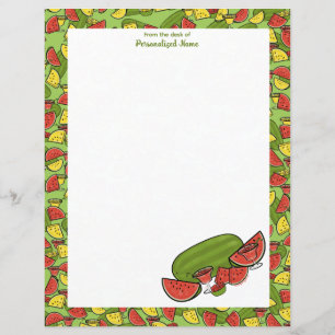 Slice of Sunshine Framed Red Unlined Paper Sheet