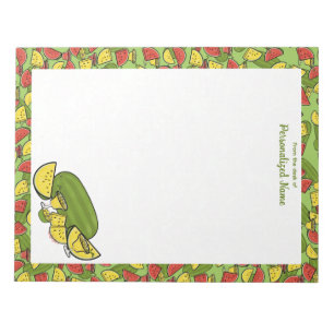 Slice of Sunshine Framed Yellow Unlined Notepad